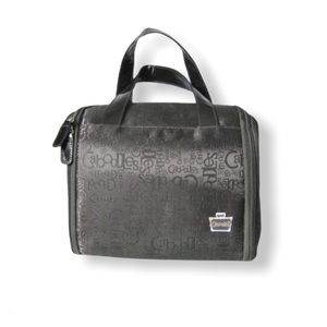 Caboodles Black Travel Toiletry Bag with Logo Print